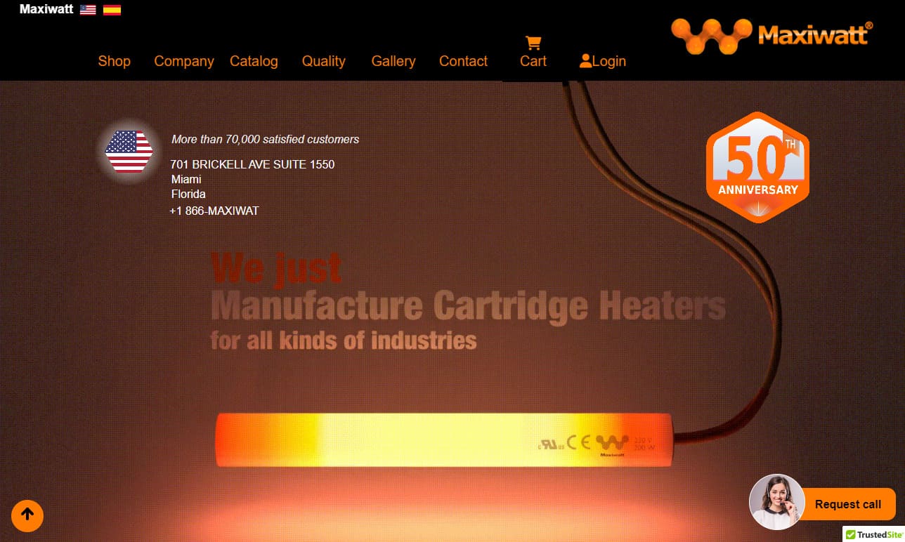 Cartridge Heaters Maxiwatt Cartridge Heaters Maxiwatt